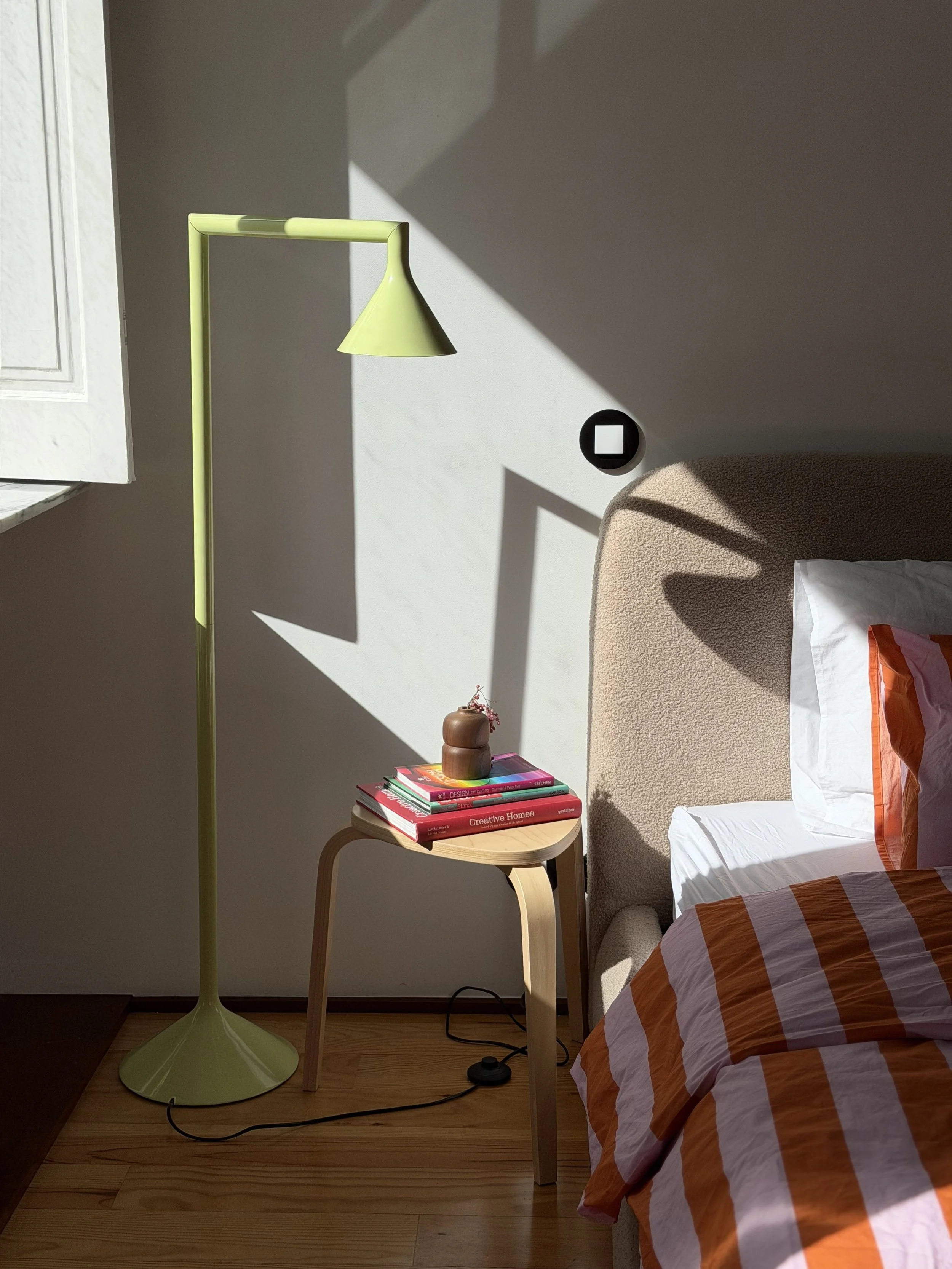 A sunlit resident room at MAD House in Porto